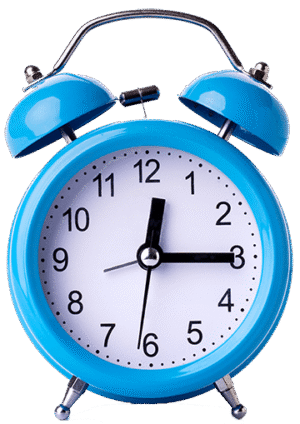 Blue Alarm Clock